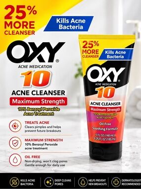 OXY Acne Cleanser Maximum Strength - Yellow/Black